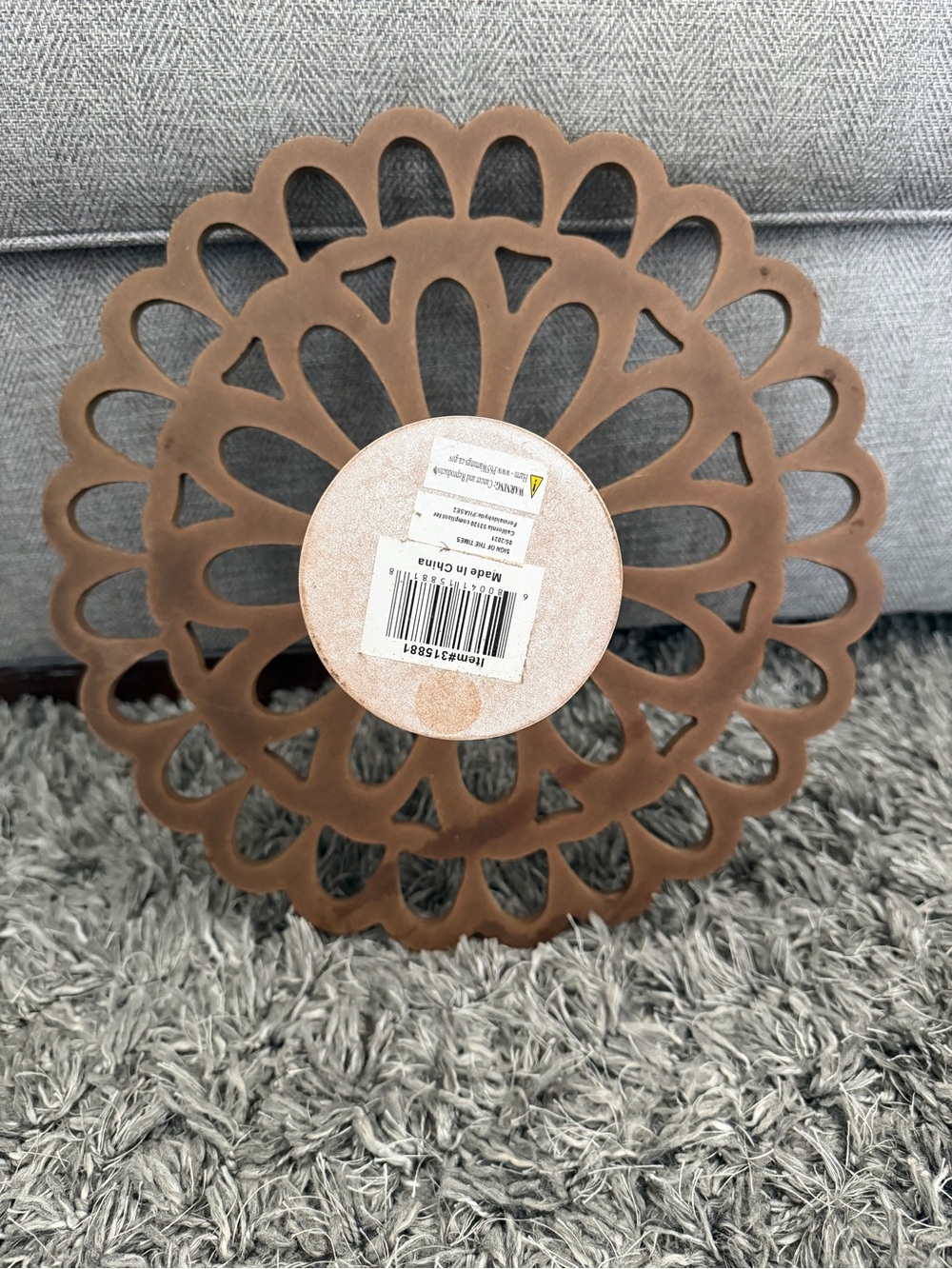 Wood Floral Design Cake Stand - Picture 6 of 6